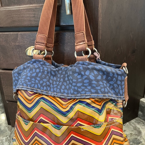 FOSSIL Women’s Tote Bag Multicolor BOHO - Picture 3 of 8